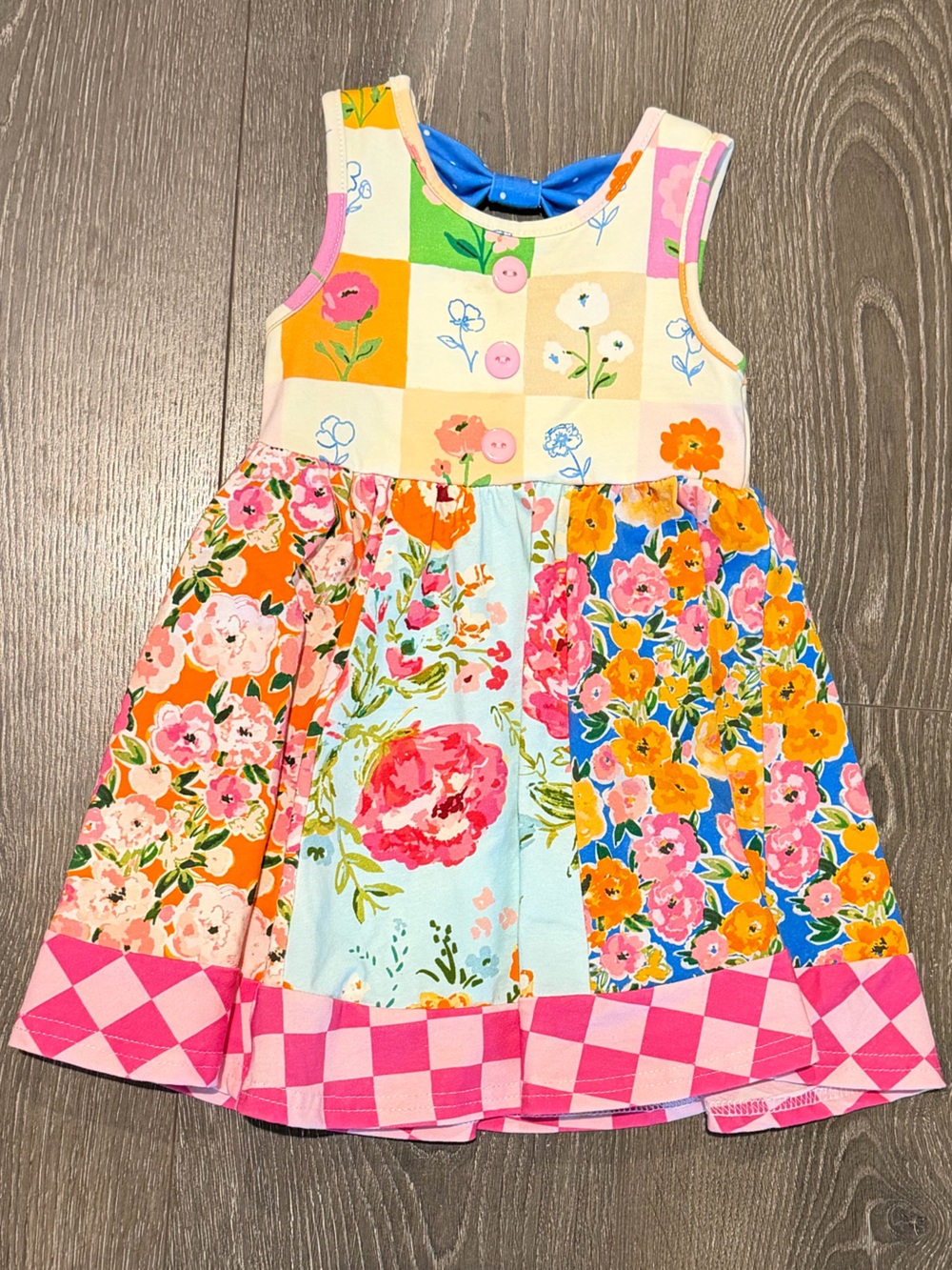 SweetHoney Multi-Color Floral Patchwork Dress